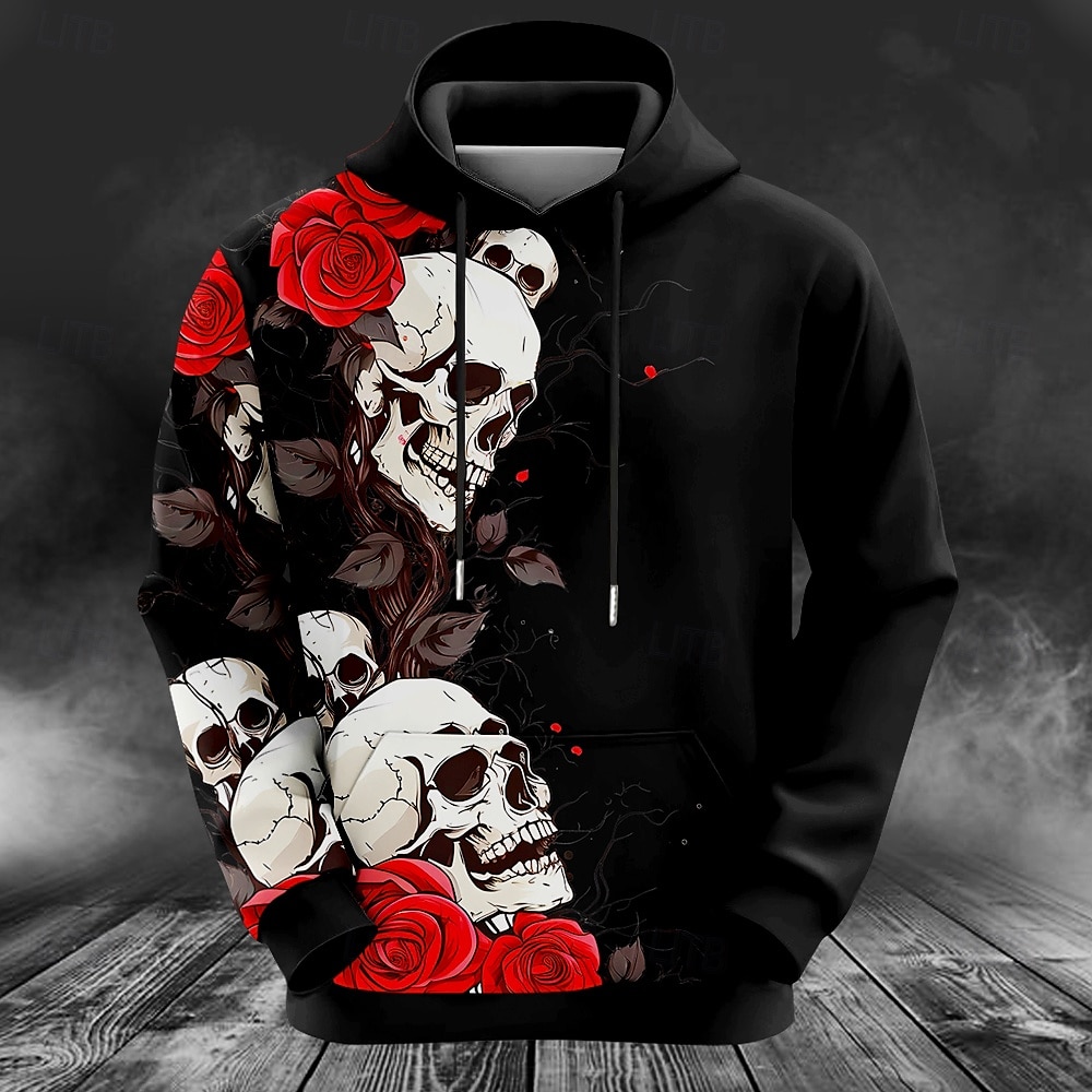 Outdoor Hunting Hoodie - Мужская толстовка с принтом оленя, модная