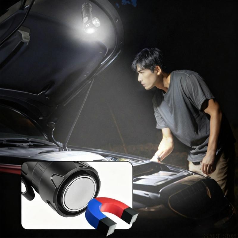 Headlamp Tactical Bright - U2JB Перезаряжаемый походный светильник с вращающейся