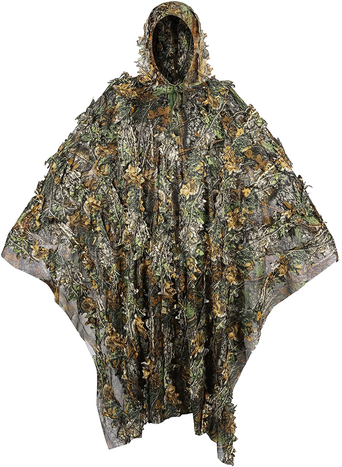 Ghillie Suit Woodland - Камуфляжное пончо для охоты с 3D