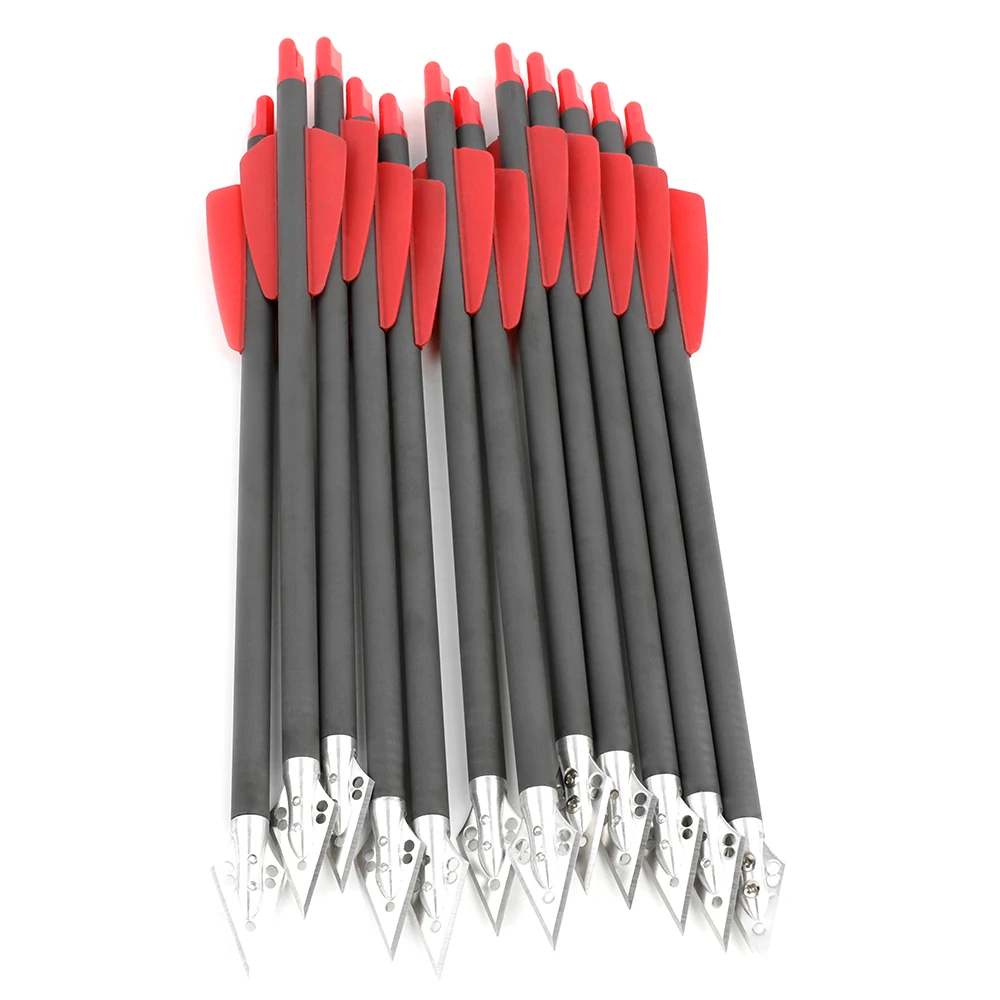 6/12 шт., арбалетные болты из  – обзор и цена Crossbow Bolt Broadhead