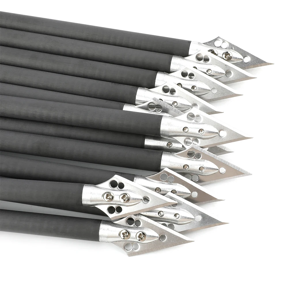 6/12 шт., арбалетные болты из  – обзор и цена Crossbow Bolt Broadhead