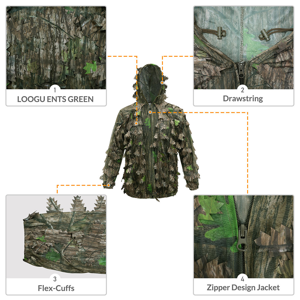 Охотничий костюм для взрослых  – обзор и цена Ghillie Suit Woodland
