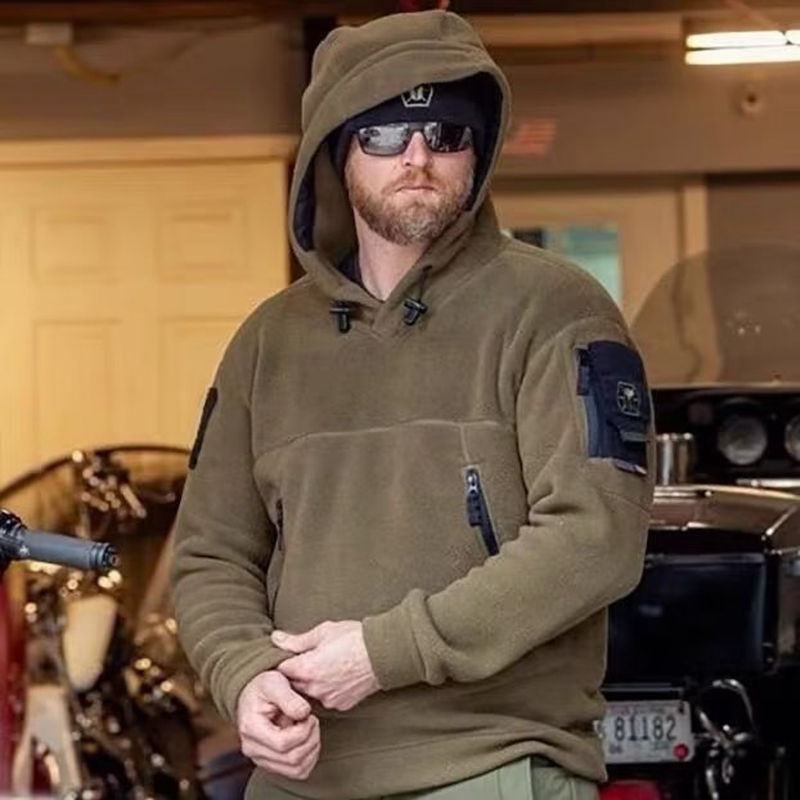 Мужская Зимняя Теплая Флисовая – обзор и цена Outdoor Hunting Hoodie