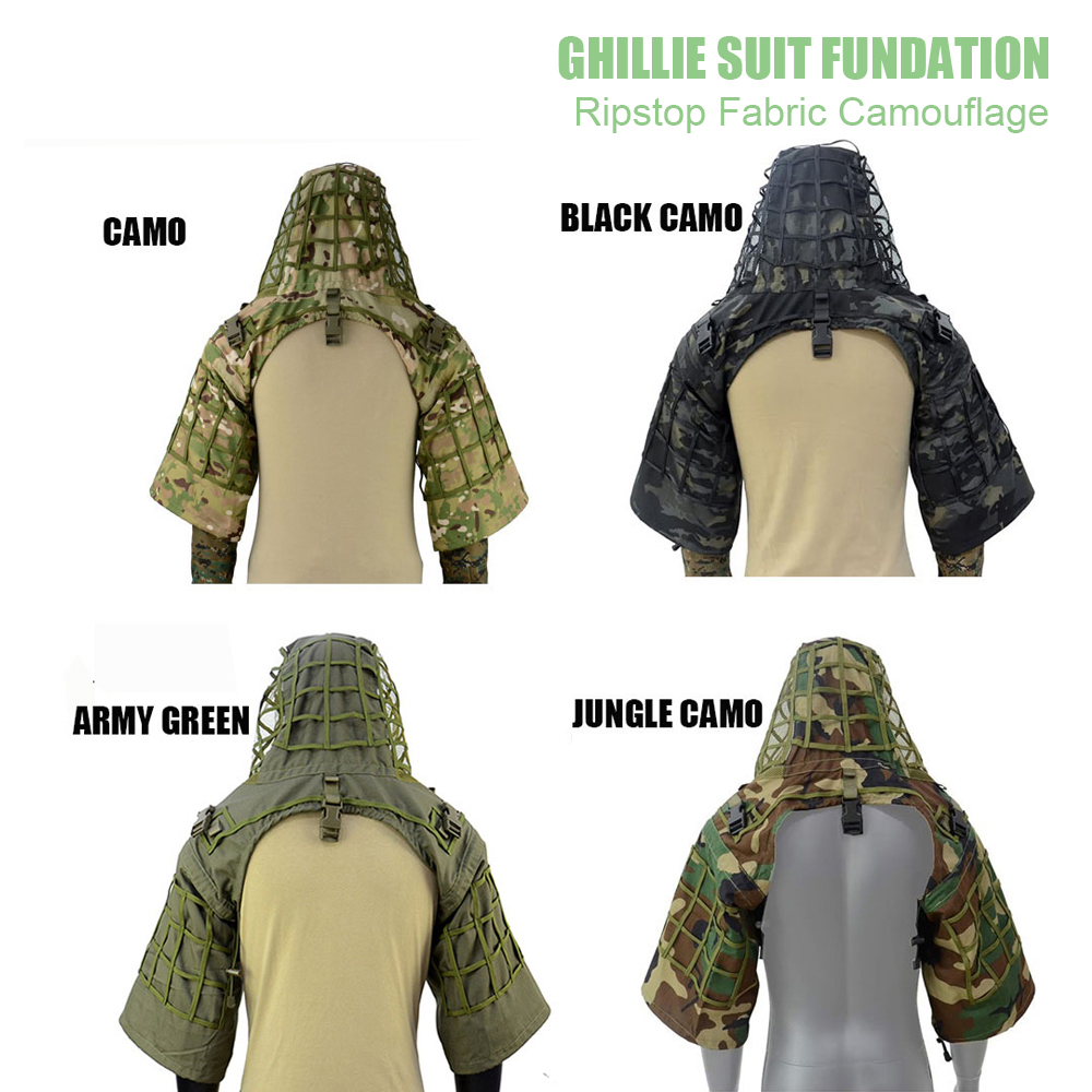 Тональный костюм Ghillie, понч – обзор и цена Ghillie Suit Woodland