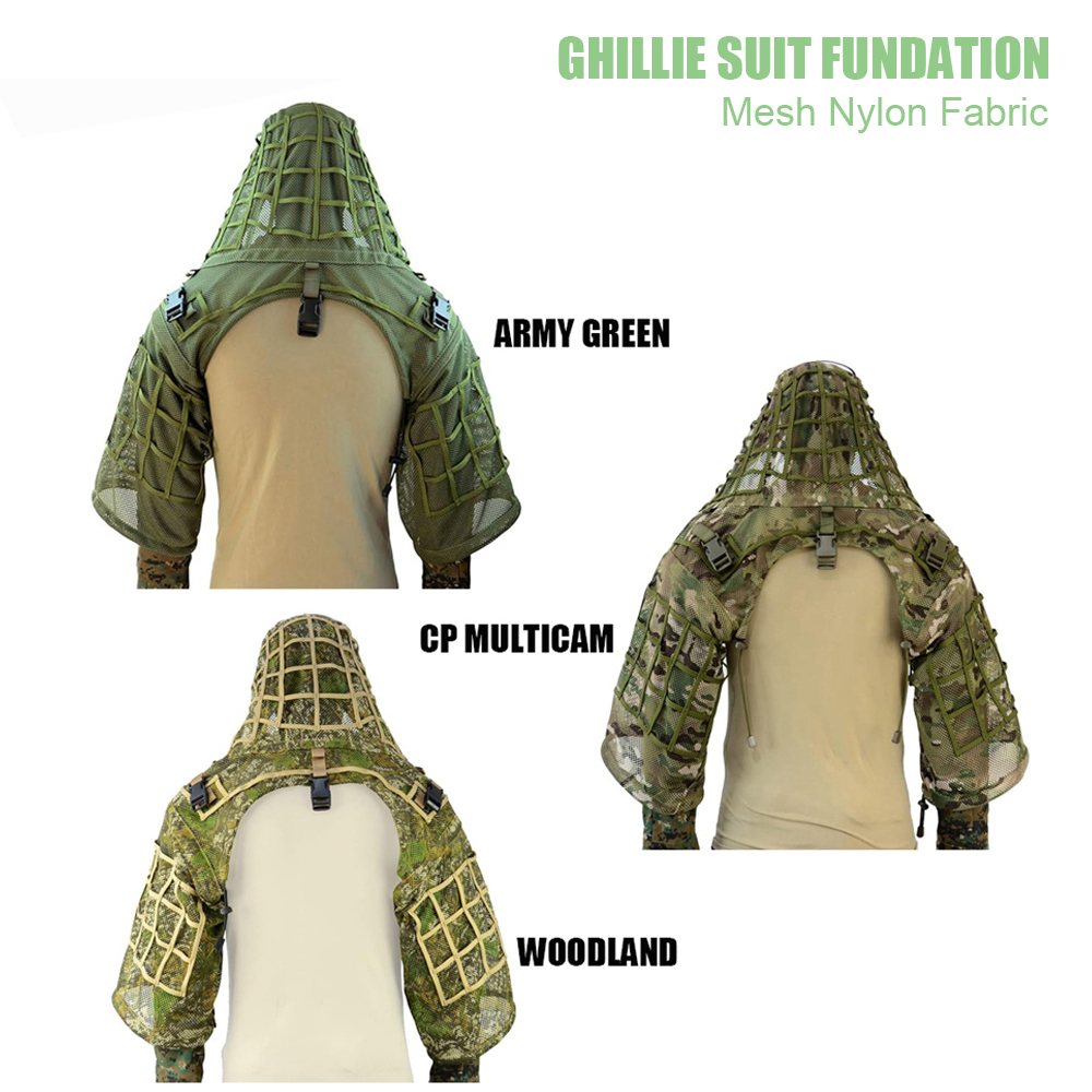 Тональный костюм Ghillie, понч – обзор и цена Ghillie Suit Woodland