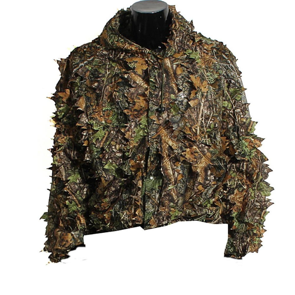Взрослый 3D листья бионический – обзор и цена Ghillie Suit Woodland