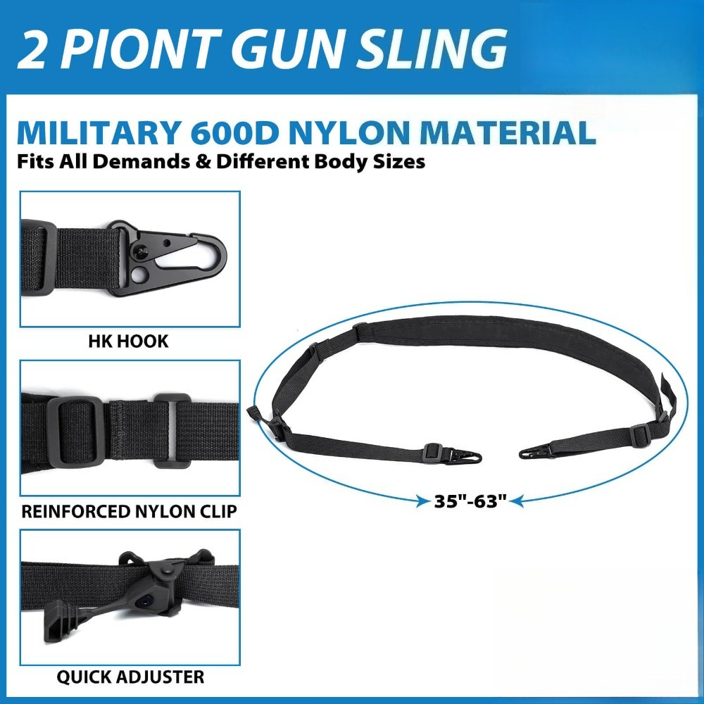 Тактический 2-точечный ремень  – обзор и цена Rifle Sling Swivel