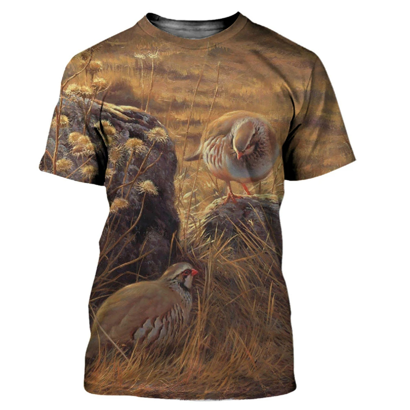 Футболка мужская с 3D-принтом  – обзор и цена Hunting Quail
