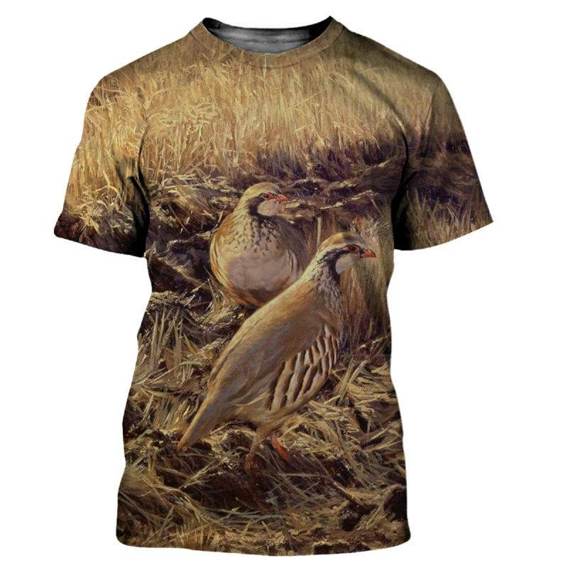 Футболка мужская с 3D-принтом  – обзор и цена Hunting Quail