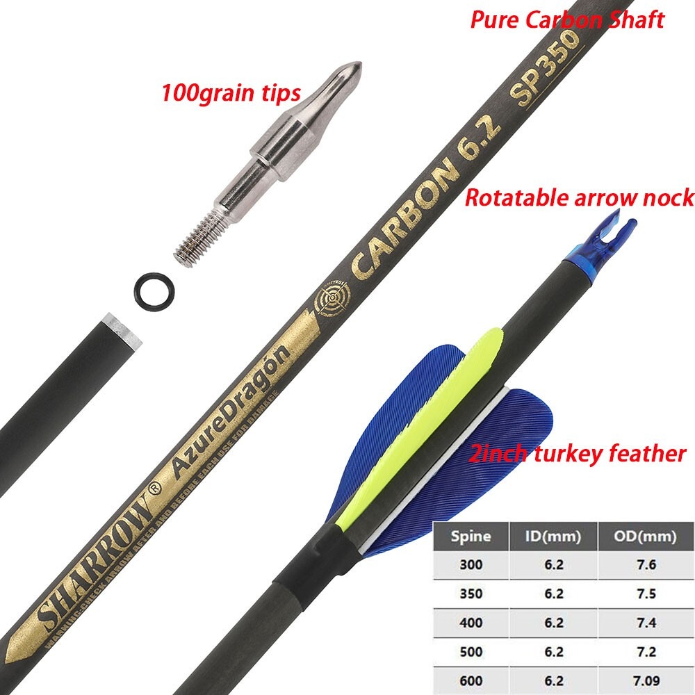 Углепластиковые стрелы 32 дюйм – обзор и цена Hunting Bow Compound