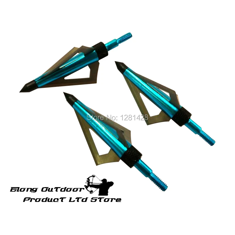 12 шт. синий 125 зерен Broadhe – обзор и цена Crossbow Bolt Broadhead